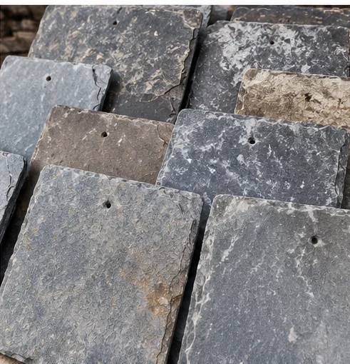 Illustrative reclaimed roofing material example