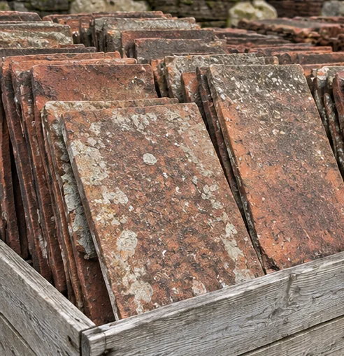 Illustrative reclaimed roofing material example